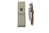 Terroir Lagiuole bois d'olivier en boite cadeau + étui cuir