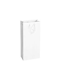 Sac de luxe blanc brillant+cordes+carte 2 bt 180X88/380(100)