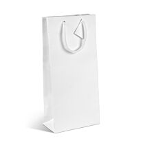 Sac de luxe blanc mat+cordes+carte 2 bt 180X88/380(100)