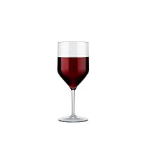 Wijnglas op voet kunststof SAN Wit25 cl