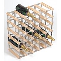Wine rack à monter bois nature 30 bouteilles (6X4)