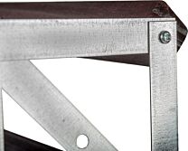 Wine rack à monter bois traité brun foncé 90 bt (10X8)