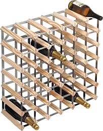 Wine rack à monter bois nature 42 bouteilles (6X6)