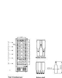 Wijnbewaarkast GSDV 18