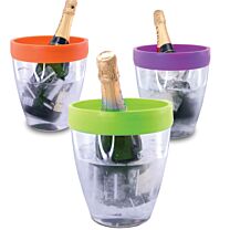 PWC ICE BUCKET Silicone transparent + bord orange