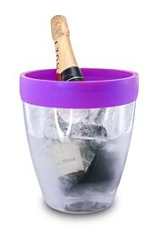 PWC ICE BUCKET Silicone transparent + bord pourpre