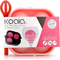 Cocktailset DUO (XXL Ballen + tang) Rood