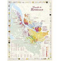 Kaart Cépages des Vignobles de FRANCE poster