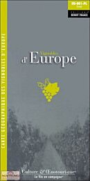 Kaart des Vignobles d'EUROPE geplooid