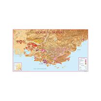 Kaart des Vignobles de PROVENCE poster
