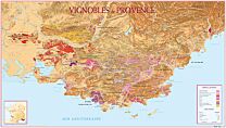 Kaart des Vignobles de PROVENCE geplooid