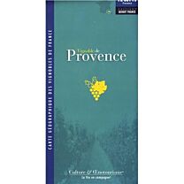 Kaart des Vignobles de PROVENCE geplooid