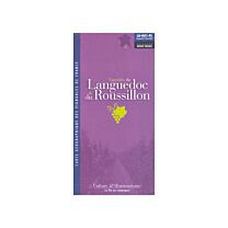 Kaart des Vignobles du Languedoc Roussillon geplooid